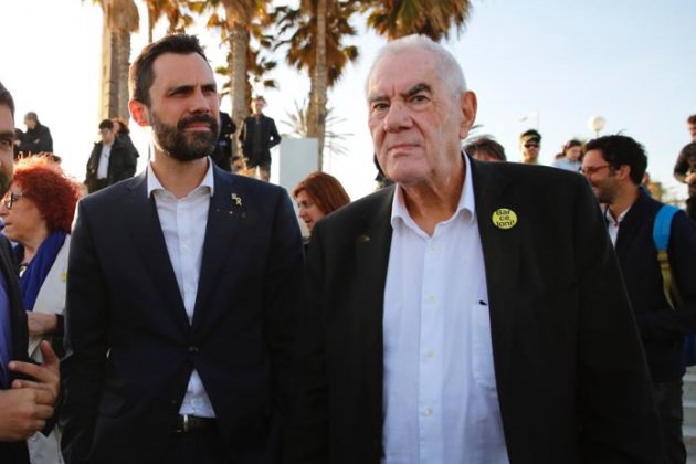 ELNACIONAL Ernest Maragall Roger Torrent Chakir el Homrani inici campanya municiapals i europees - Sergi Alcàzar