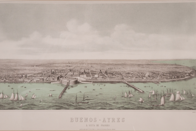 Litografía de Buenos Aires (1865). Font Wikipedia