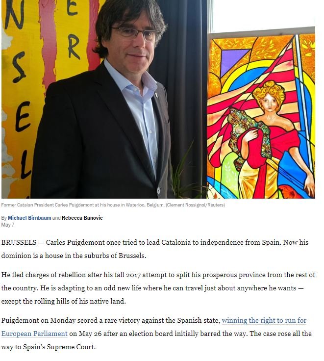 The Washington Post puigdemont candidato