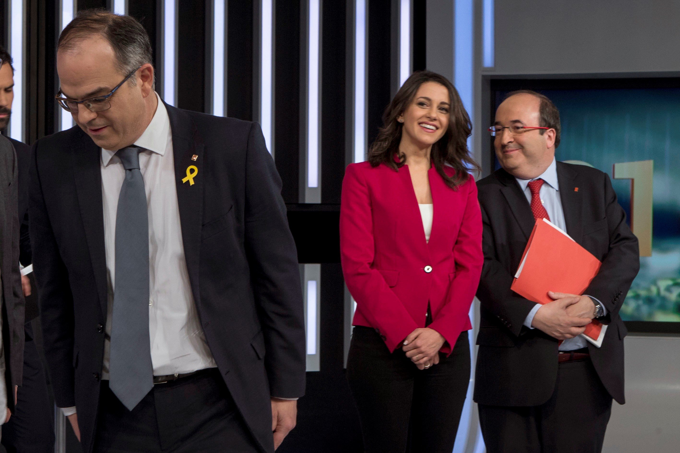 Turull Arrimadas Iceta debat TVE eleccions 21D EFE