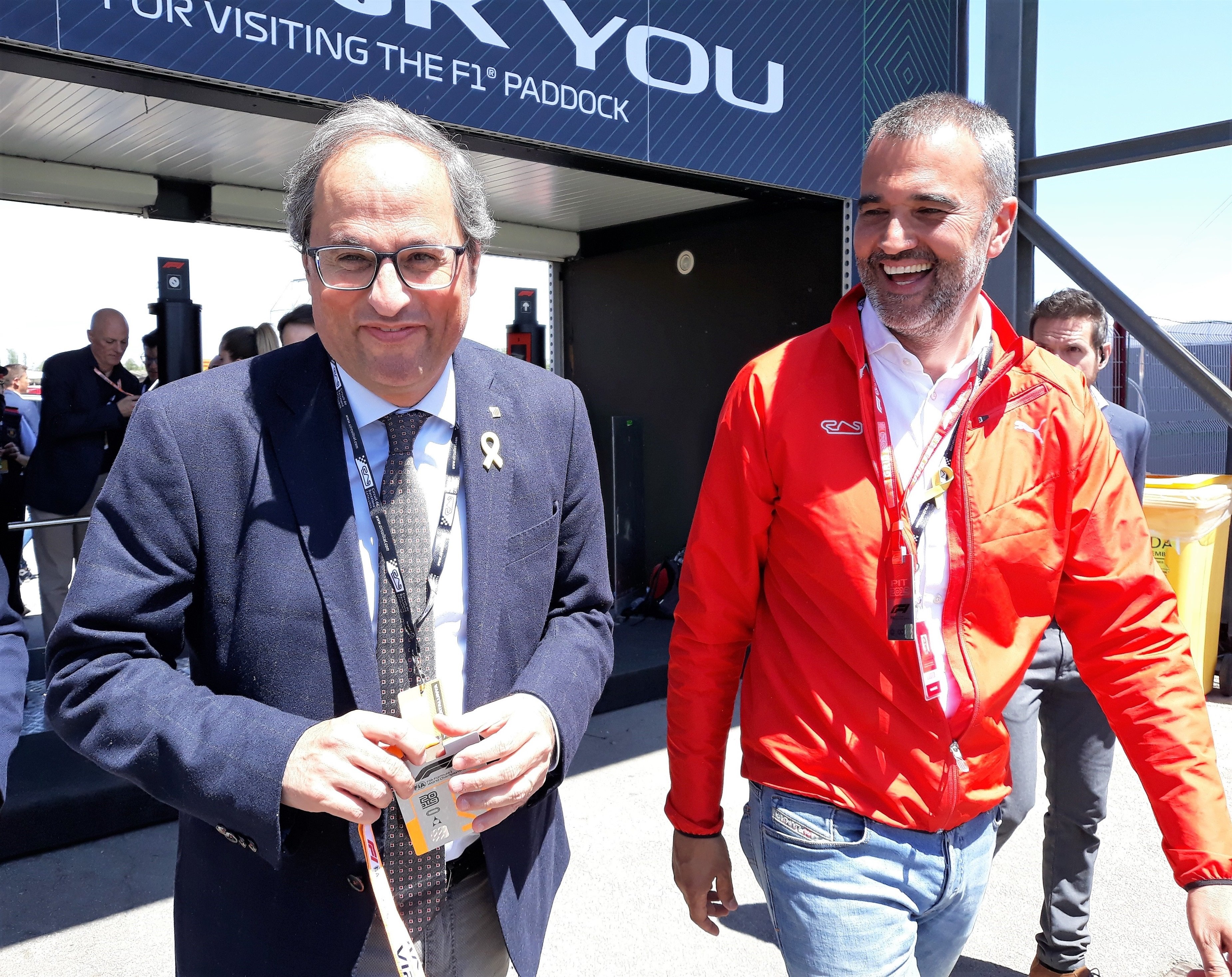 Torra: "We'll give it everything so that Formula One continues in Catalonia"