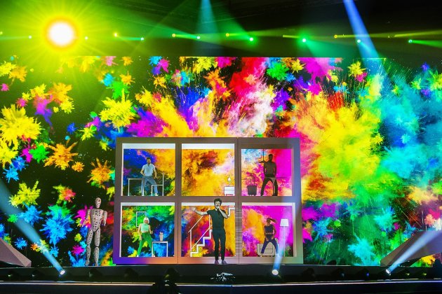 miki eurovision escenario colores