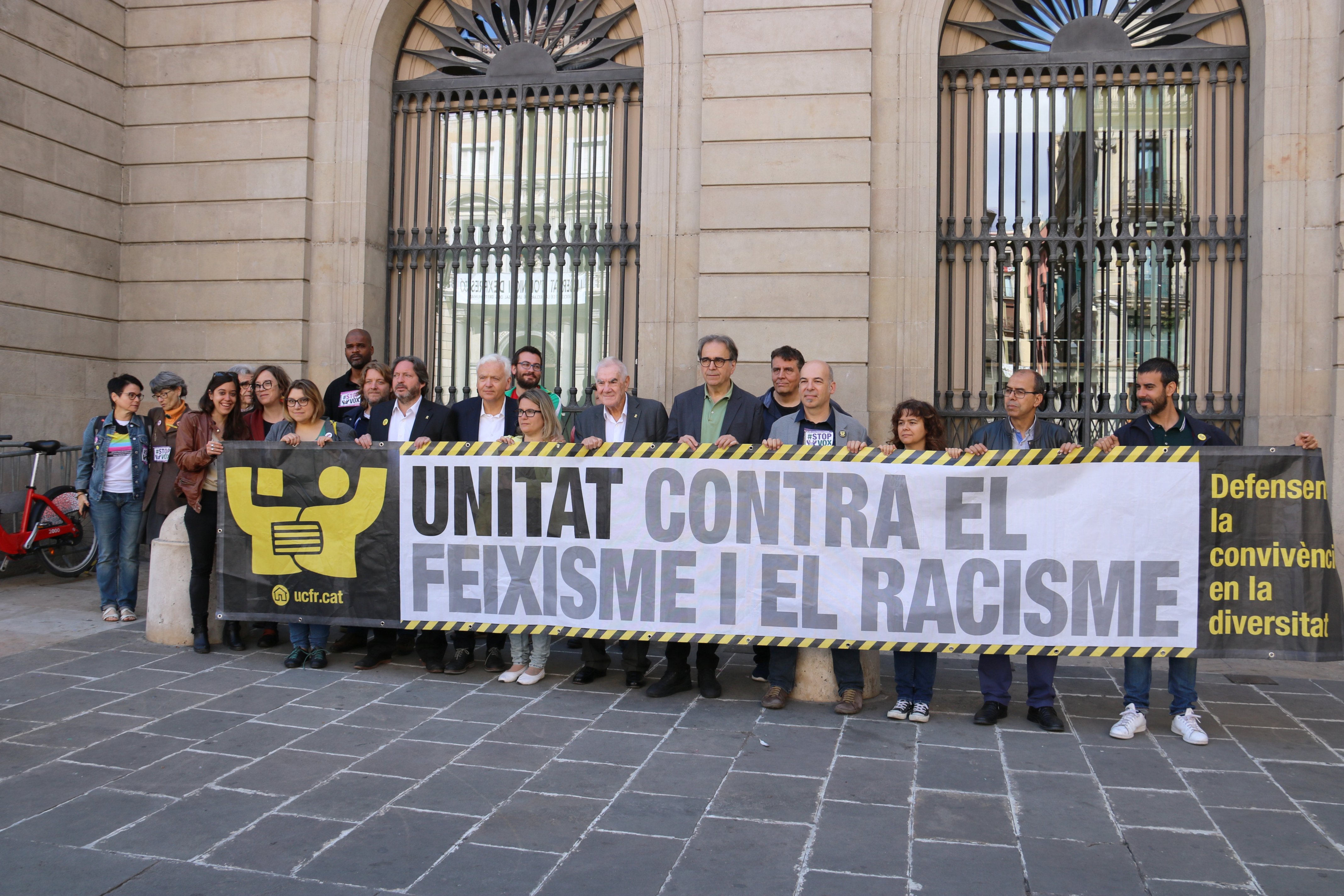 'Stop Vox': manifest unitari contra l'extrema dreta a Barcelona