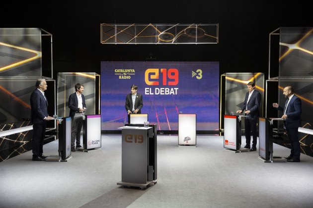 Sole Cañas Gonzalez Pons Urtasun Javi Lopez Candidats debate municipales y europeas en TV3 - Sergi Alcàzar