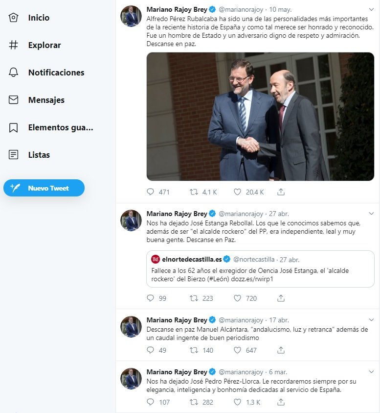 cuenta twitter rajoy