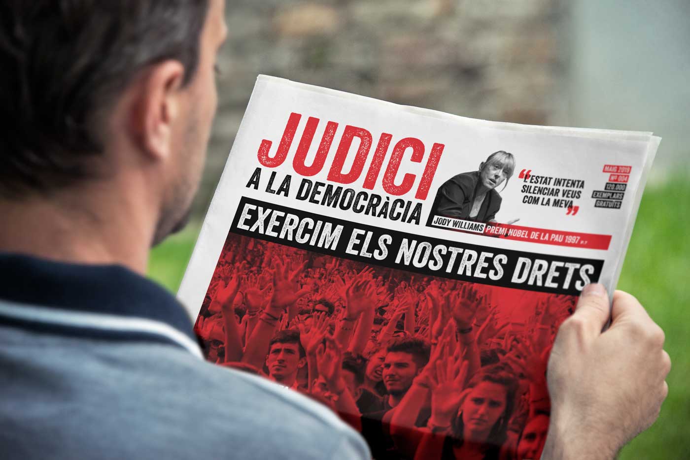 Òmnium lanza una nueva edición del diario gratuito 'Judici a la Democràcia'