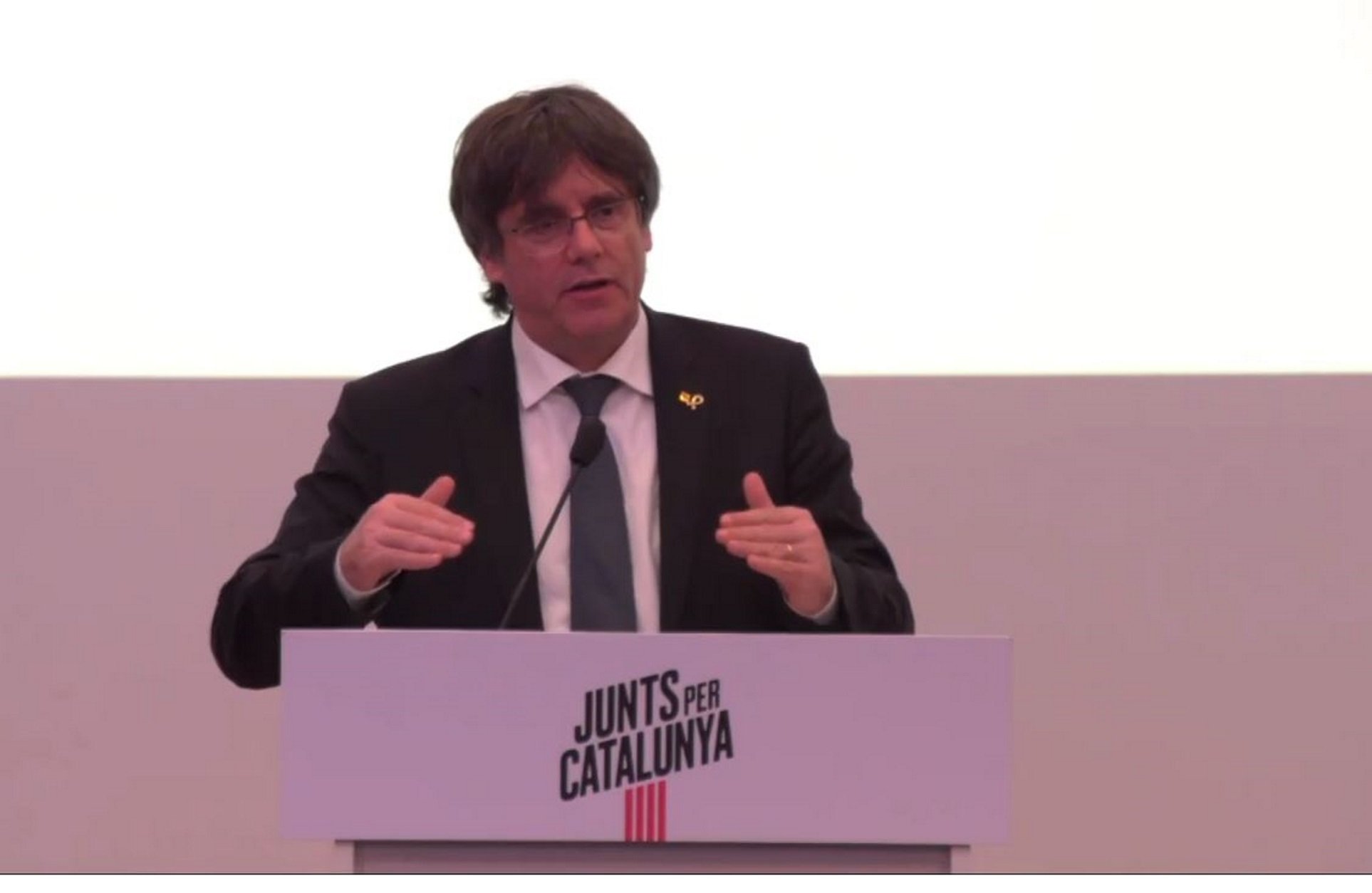 Puigdemont fa un acte electoral de JxCat a Berlín amb Die Linke