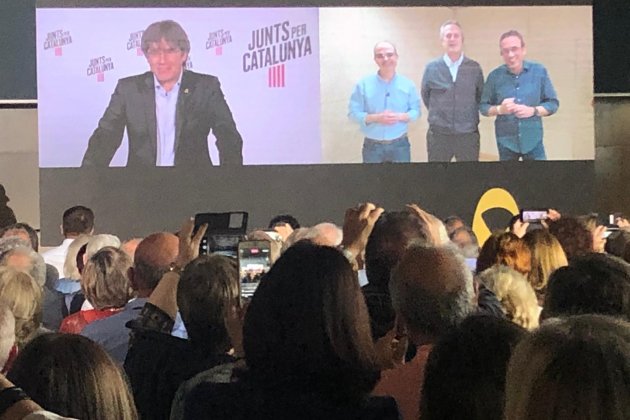 puigdemont rull turull forn acte central jxcat - marina fernandez puigdemont rull turull forn acte central jxcat - marina fernandez