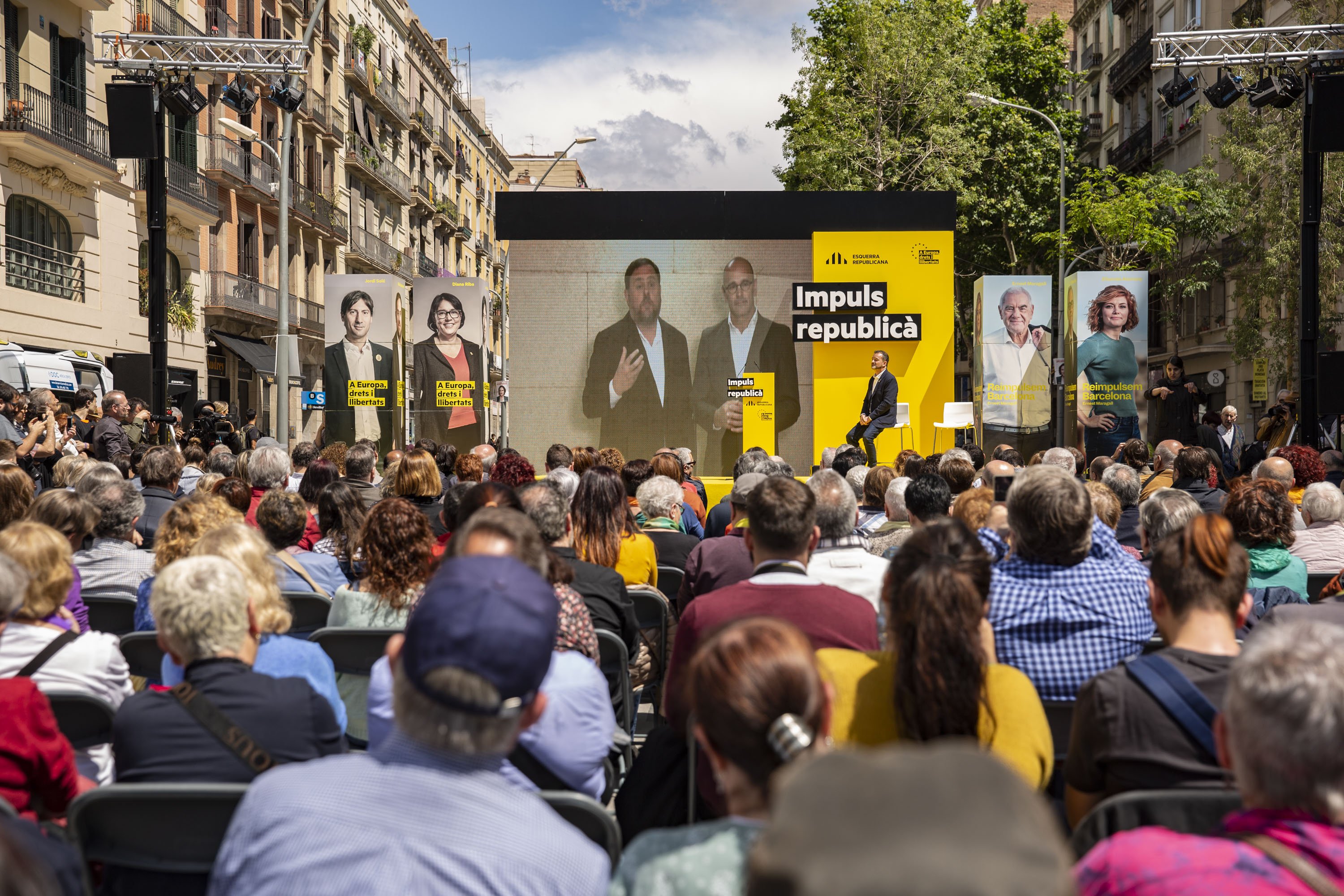 Junqueras reclama volver a ganar el 26-M: "Vuestros votos nos hacen libres"