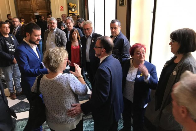 Alfred Bosch i senadors ERC constitució Senat Carlota Camps Alfred Bosch i senadors ERC constitució Senat Carlota Camps