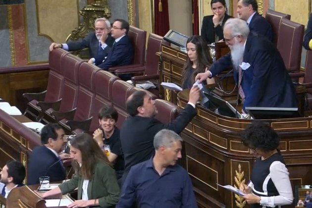 Oriol Junqueras segona votació constitució Congrés Oriol Junqueras segona votació constitució Congrés