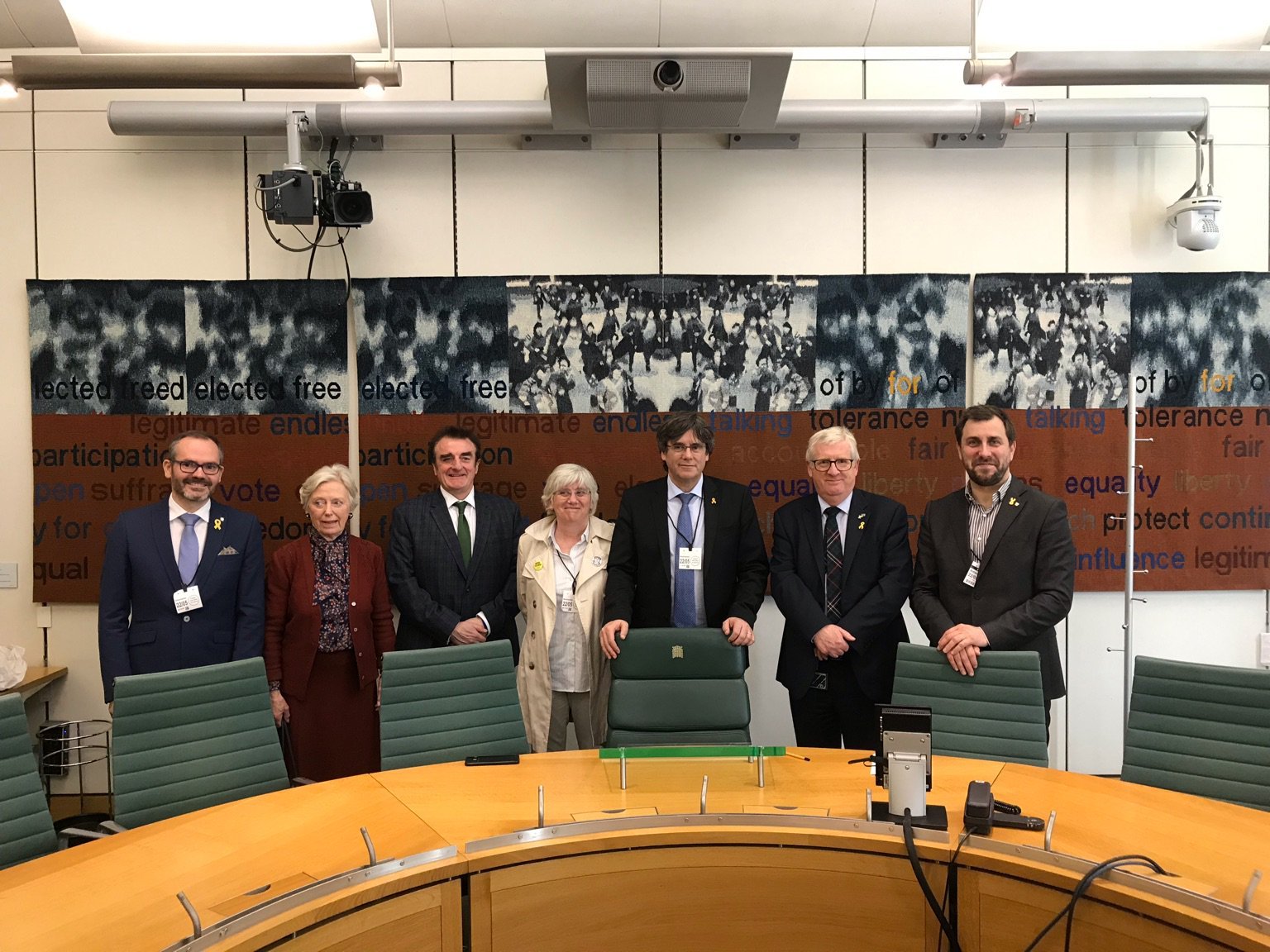 Puigdemont, Comín y Ponsatí se reúnen con diputados británicos en Westminster