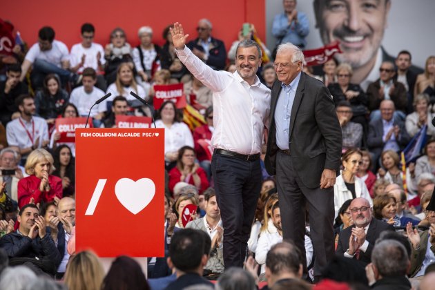 Collboni Borrell acte central eleccions municipals Sergi Alcàzar