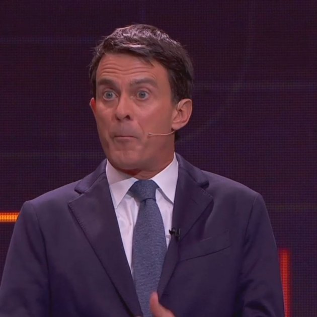 Manuel Valls debate mueca TV3