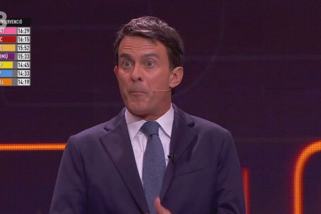 Manuel Valls debate mueca TV3