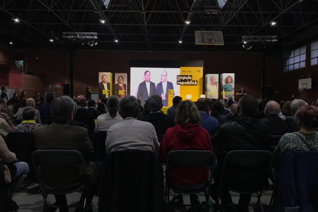 Oriol Junqueras Raül romeva acte ERC final municipals - Carlota Camps Oriol Junqueras Raül romeva acte ERC final municipals - Carlota Camps