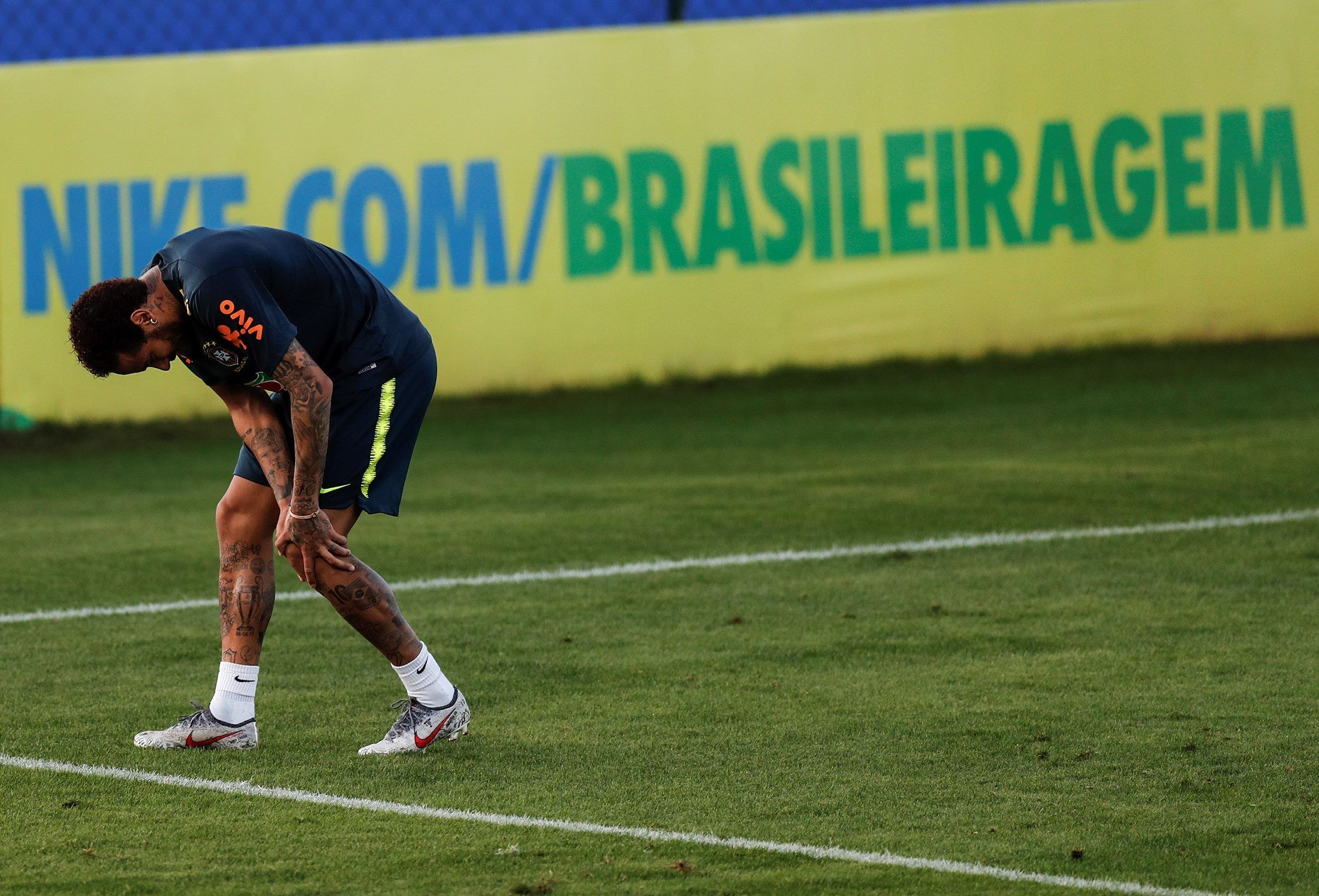 Neymar se lesiona antes de empezar la Copa América