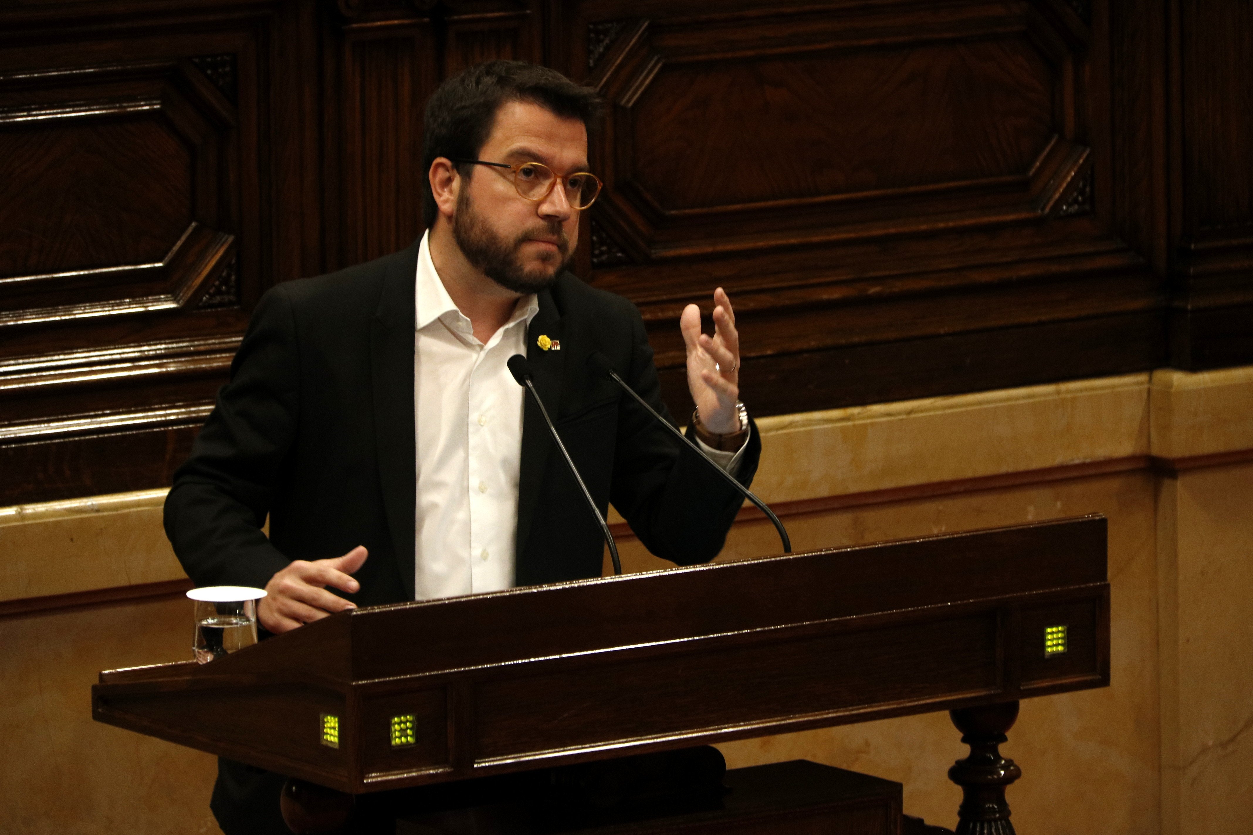 Aragonès exige al Estado que retire el control financiero a la Generalitat