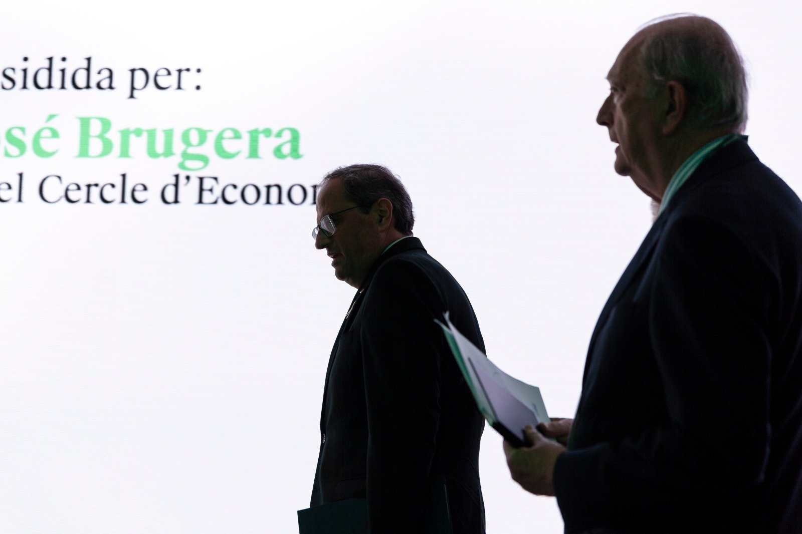 El Cercle d'Economia rep Torra a Sitges amb indiferència, fredor i ironies