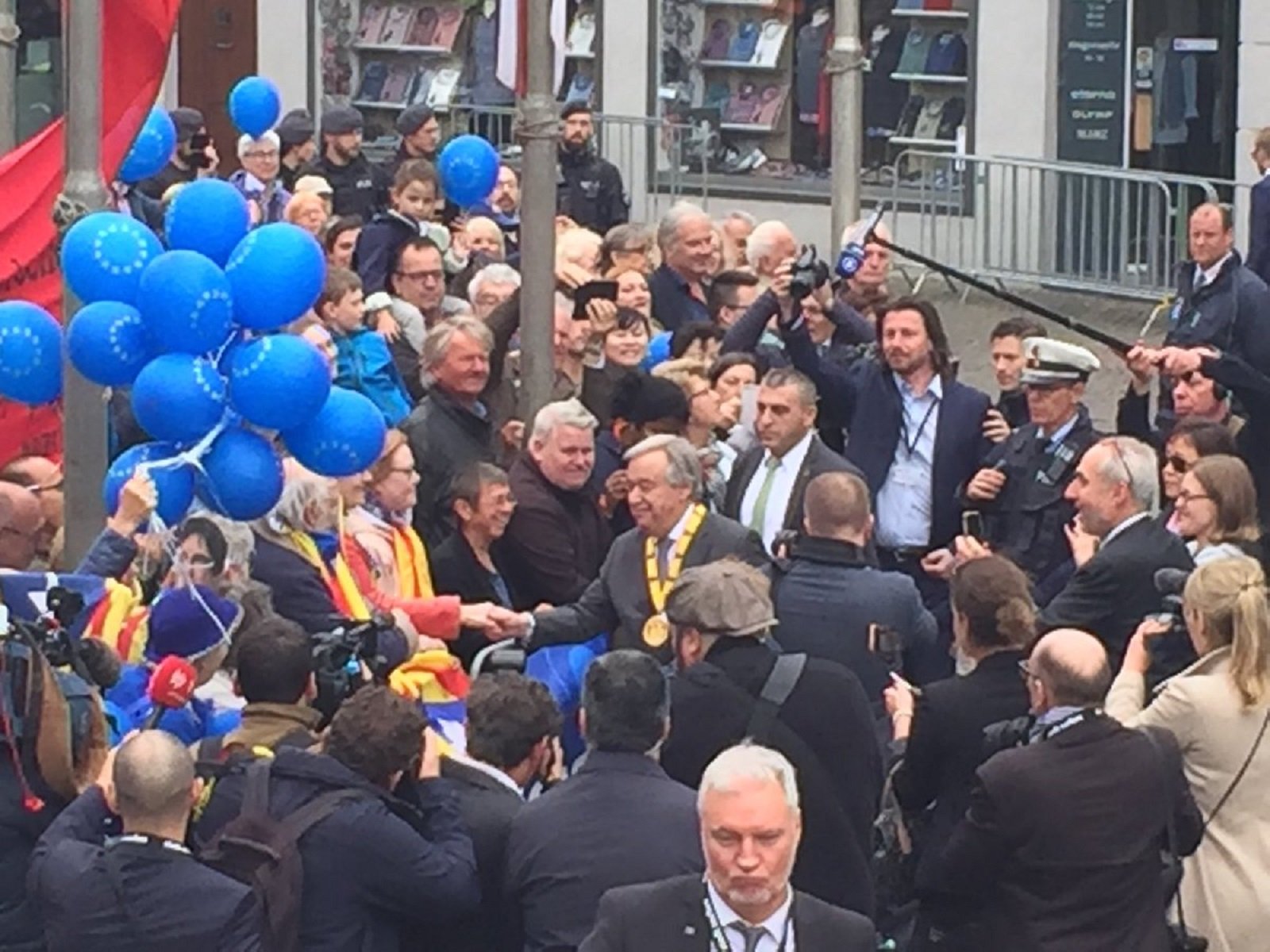 El encuentro del secretario general de la ONU con independentistas catalanes