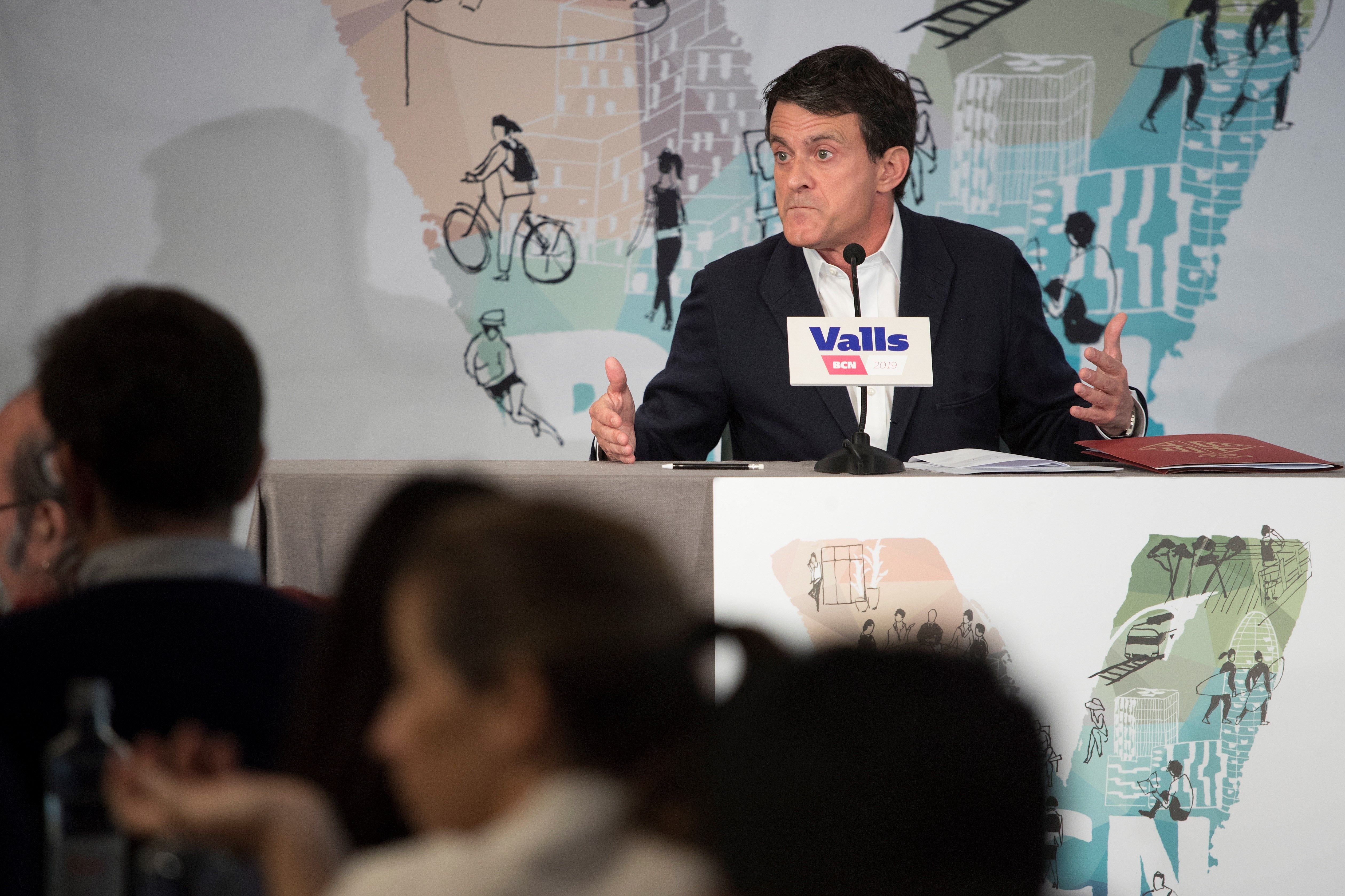 Valls roda de premsa ganyota EFE