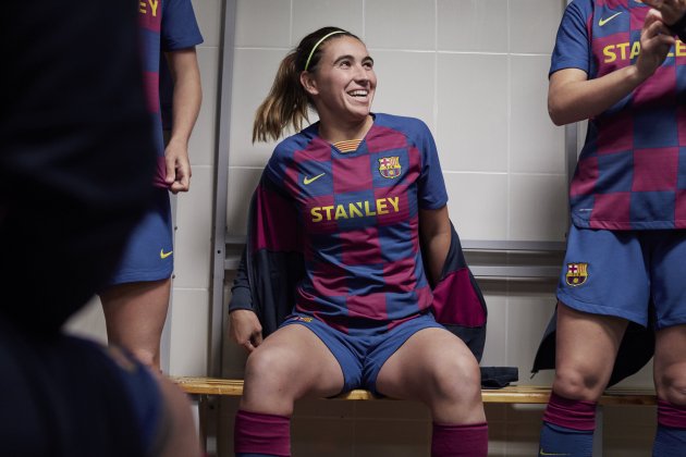 Mariona Caldentey Barça samarreta escacada FC Barcelona