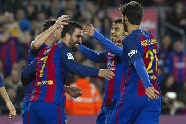 Celebracio Barça HErcules Camp Nou EFE