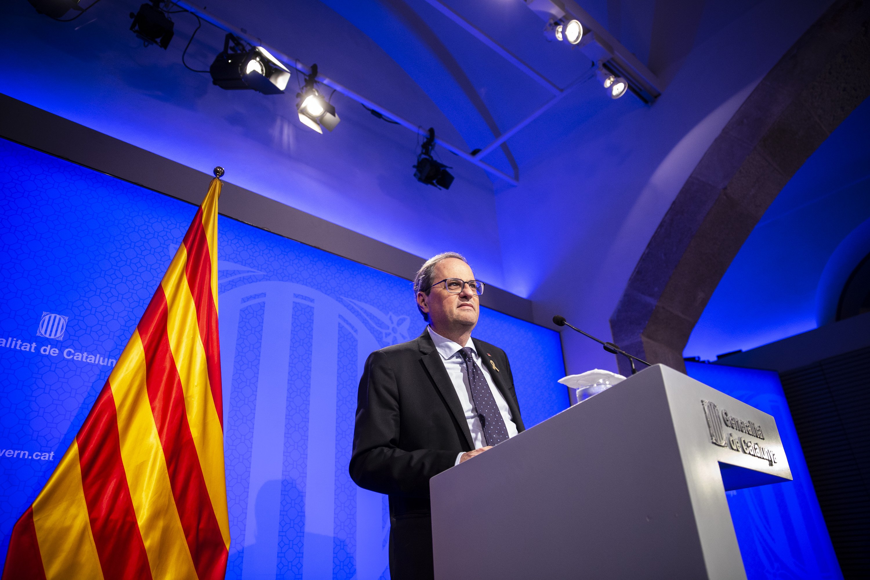 Torra persisteix en el diàleg i avisa: "No em sento un president provisional"