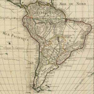 Test 61. Els catalans a Amèrica. Mapa del continent sud americà (1700). Font Bibliothèque Nationale de France Test 61. Els catalans a Amèrica. Mapa del continent sud americà (1700). Font Bibliothèque Nationale de France