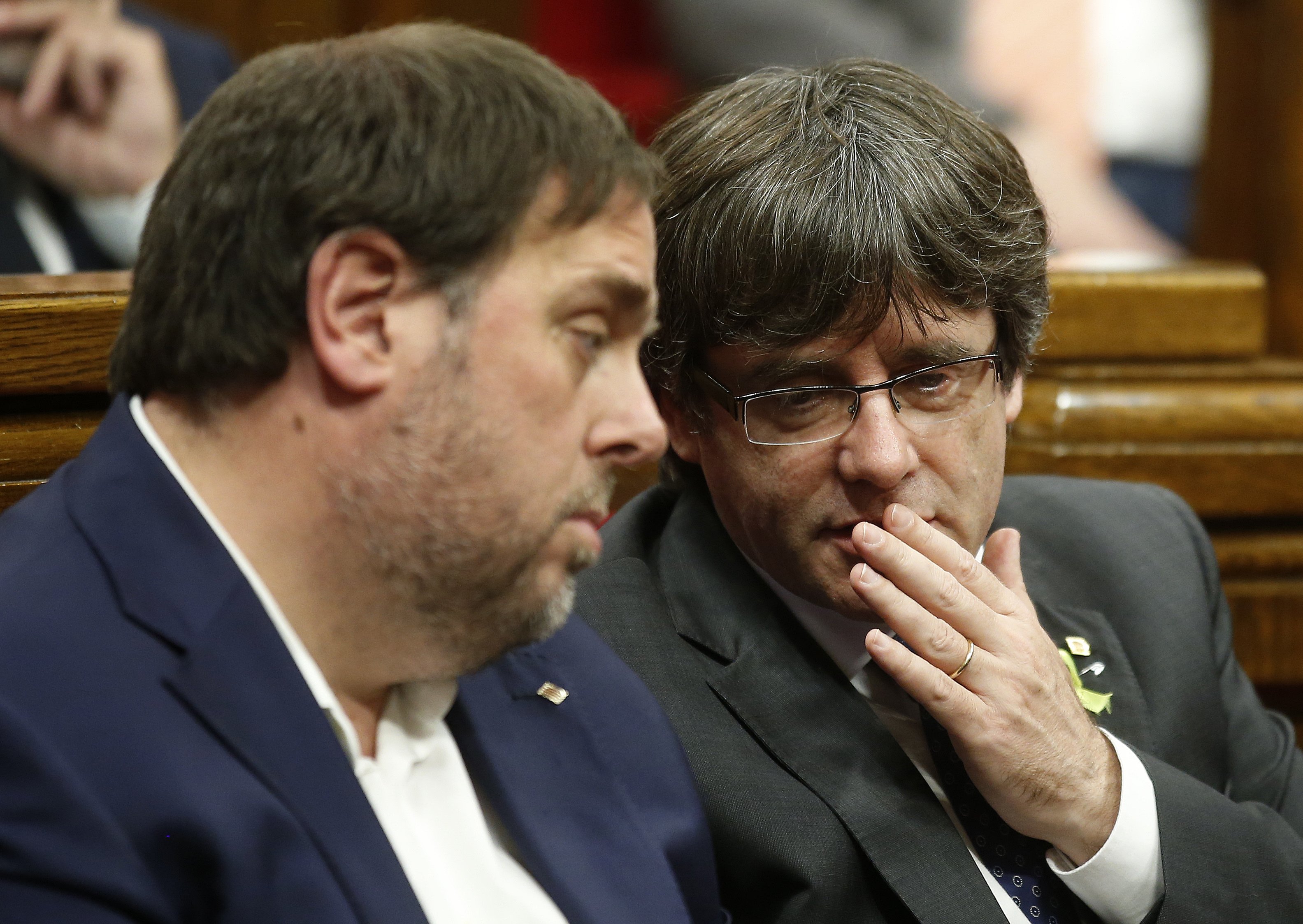 Puigdemont y Junqueras, al Tribunal de Cuentas: la fianza está en el Supremo