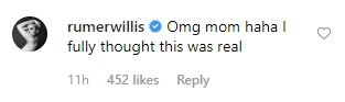 comentario rumer willis