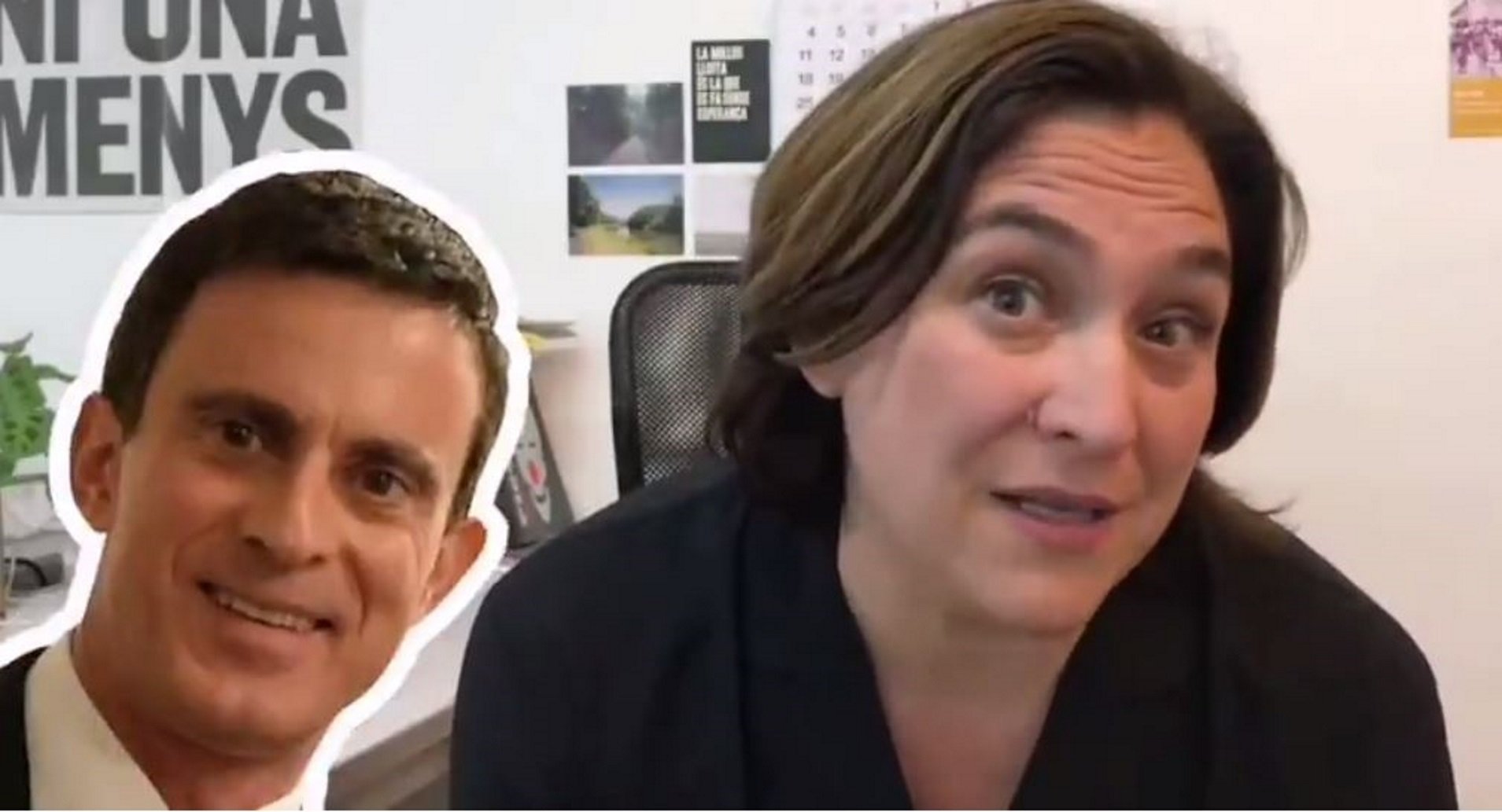 VÍDEO: Així s'esgargamellava Ada Colau contra Manuel Valls