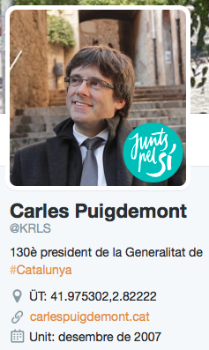 Twitterpolítica: Carles Puigdemont