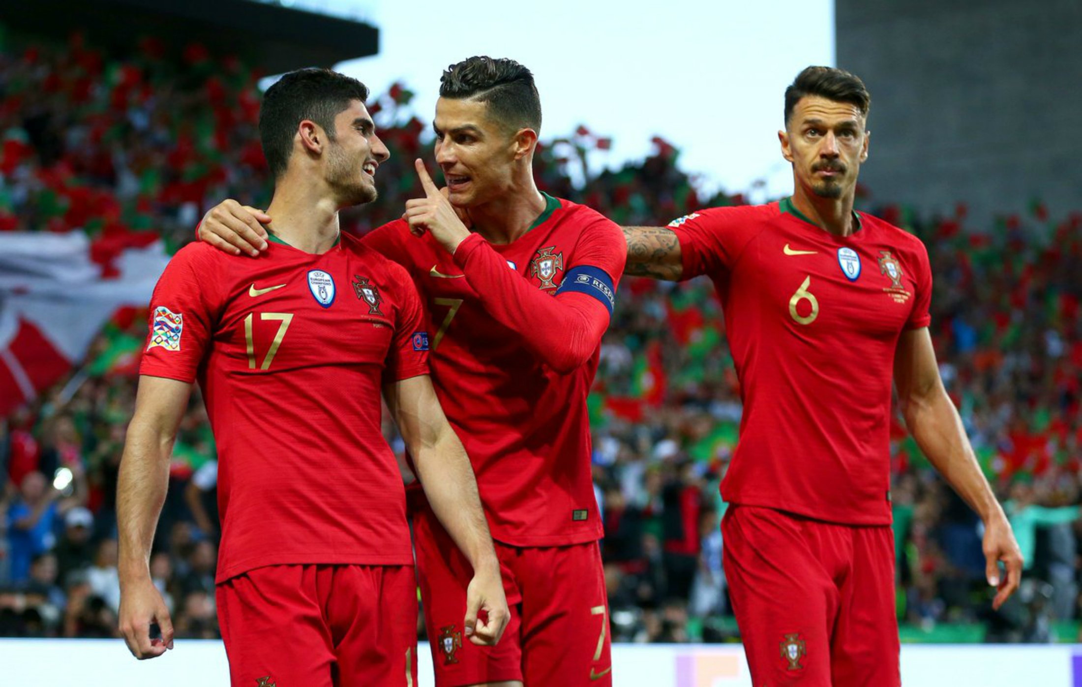 Guedes y Portugal inauguran el libro de honor de la Nations League (1-0)