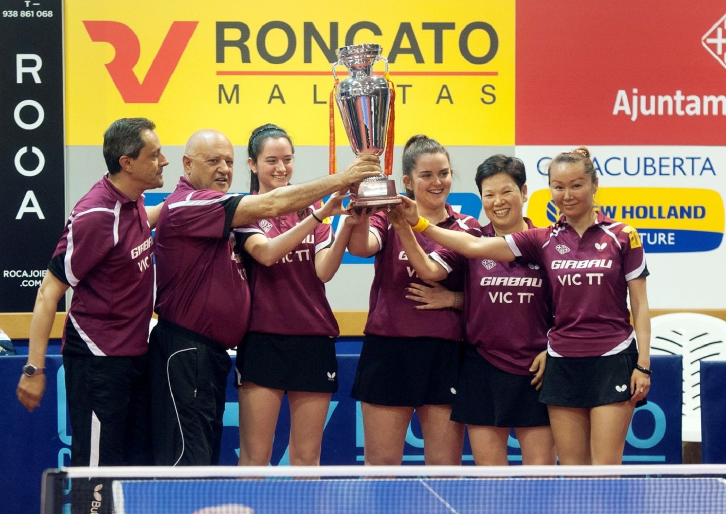 El Girbau Vic, primer club català de la història que jugarà la Champions de tennis taula