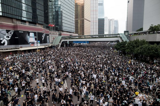 Hong Kong manifestació contra llei extradició EFE