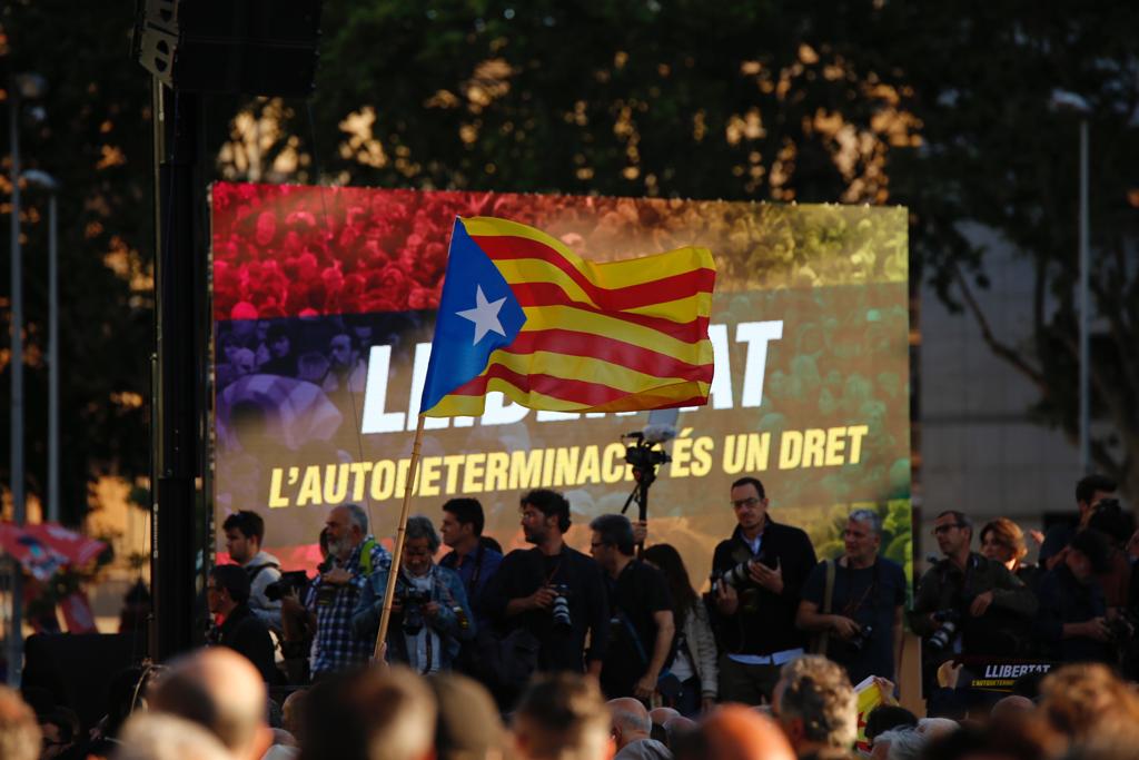 Protesta de togues per la visita del jutge Manuel Marchena a Barcelona