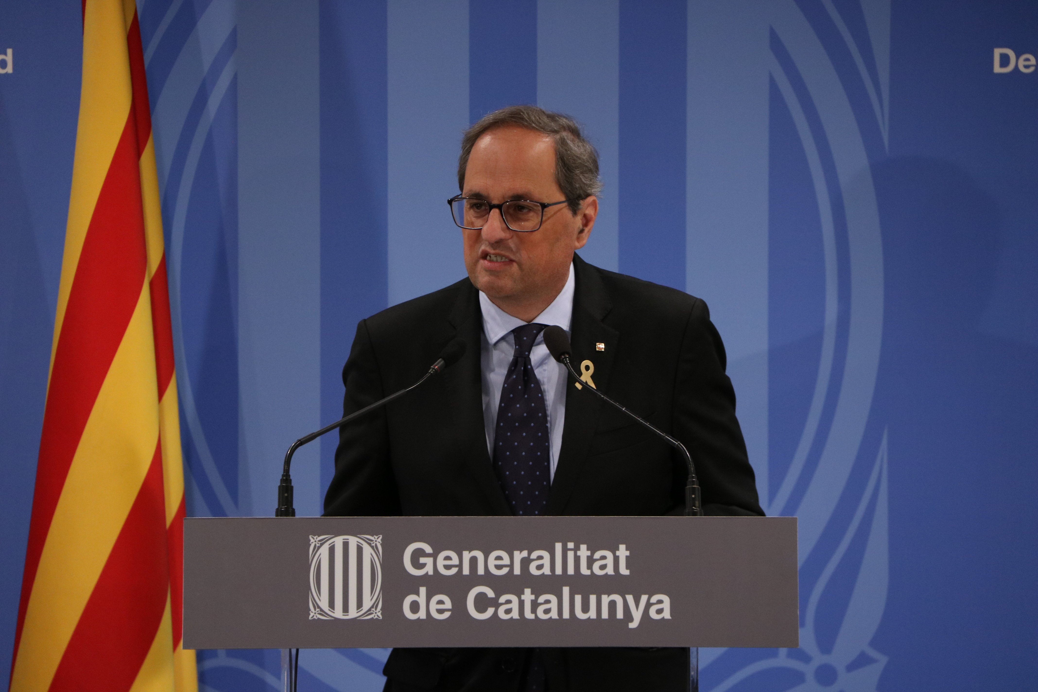 Torra exige "unidad estratégica" para hacer frente a la sentencia del 1-O