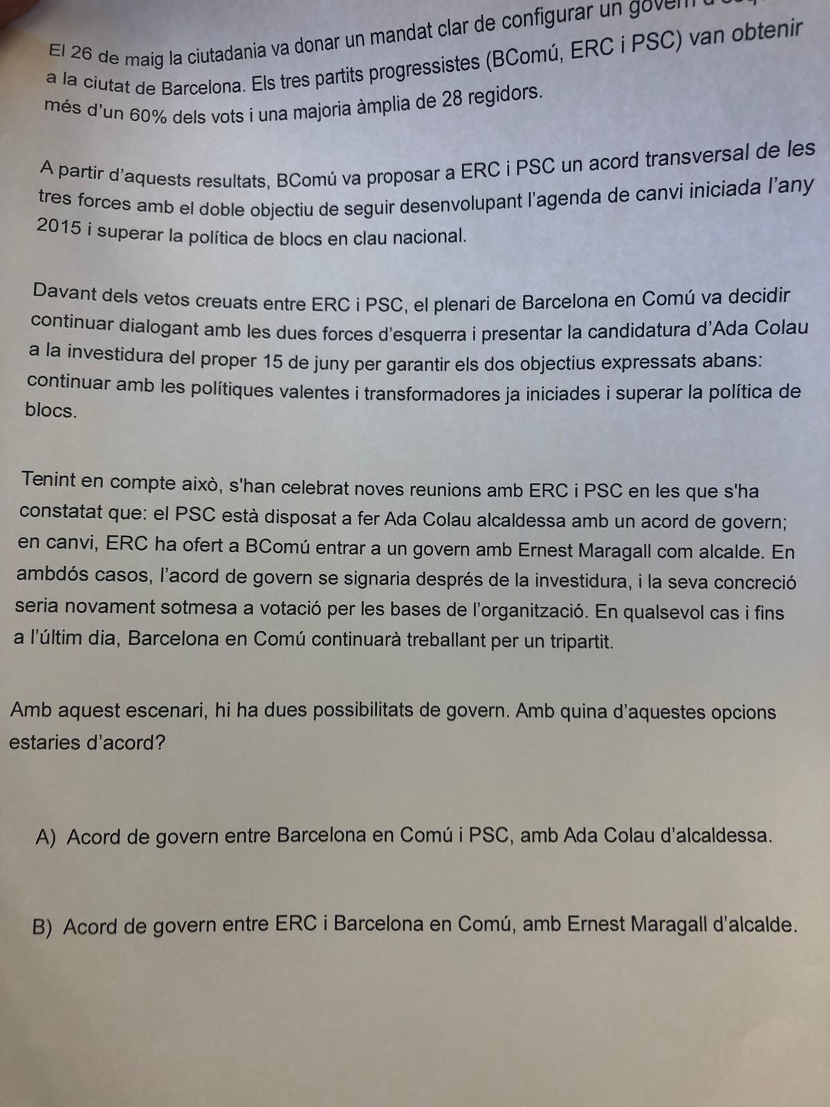 BComú pregunta bases - Marina Fernández BComú pregunta bases - Marina Fernández
