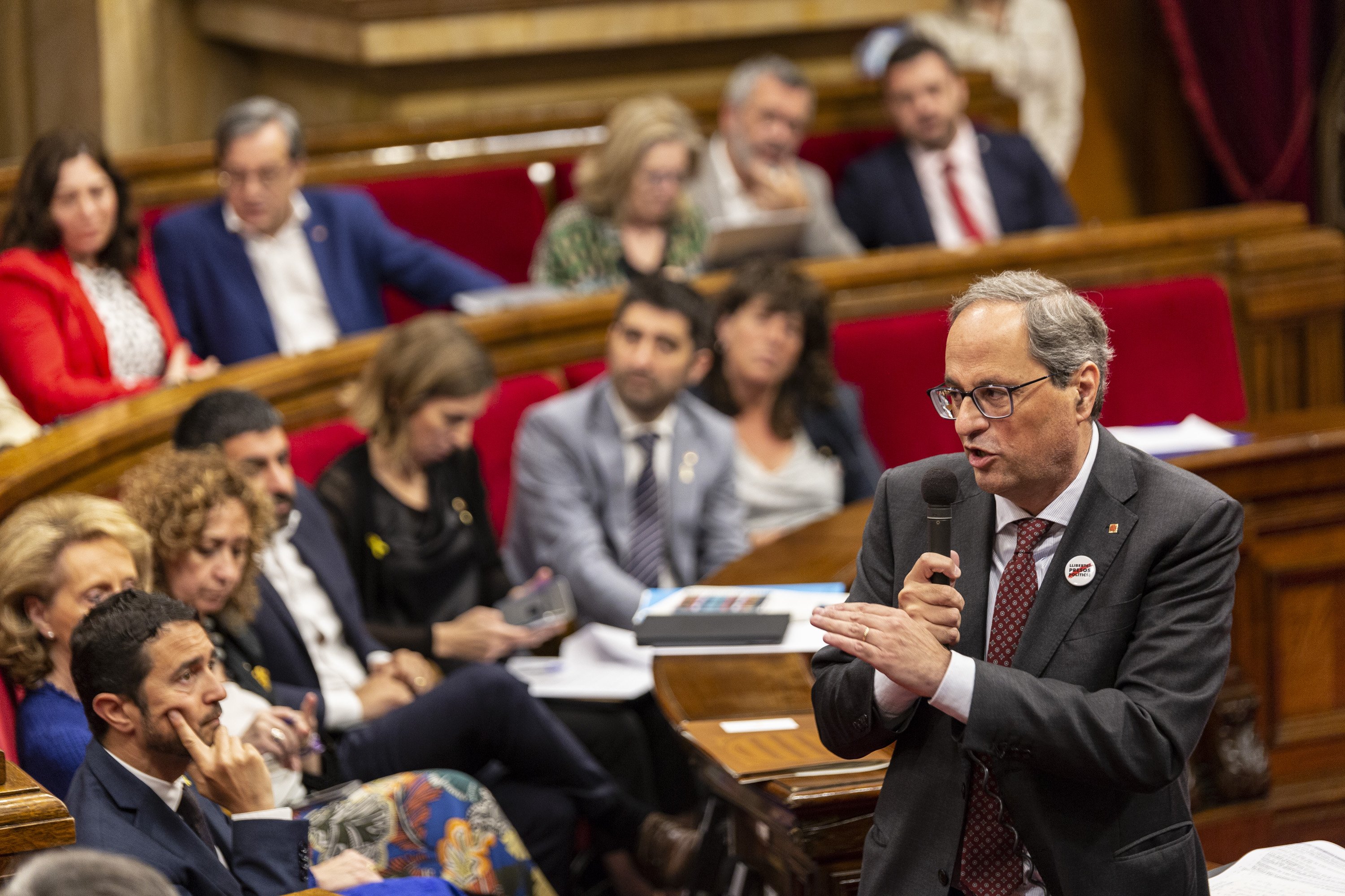 Torra pide al independentismo avanzar "junto en todas partes" en pleno choque por la Diputación