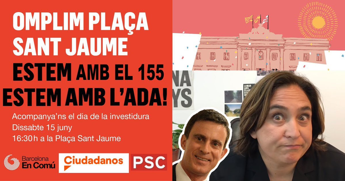 Llenamos la plaza Valls Colau