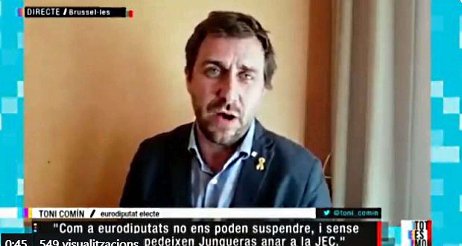 Comín: "No iremos a Madrid el lunes; no serviría de nada"