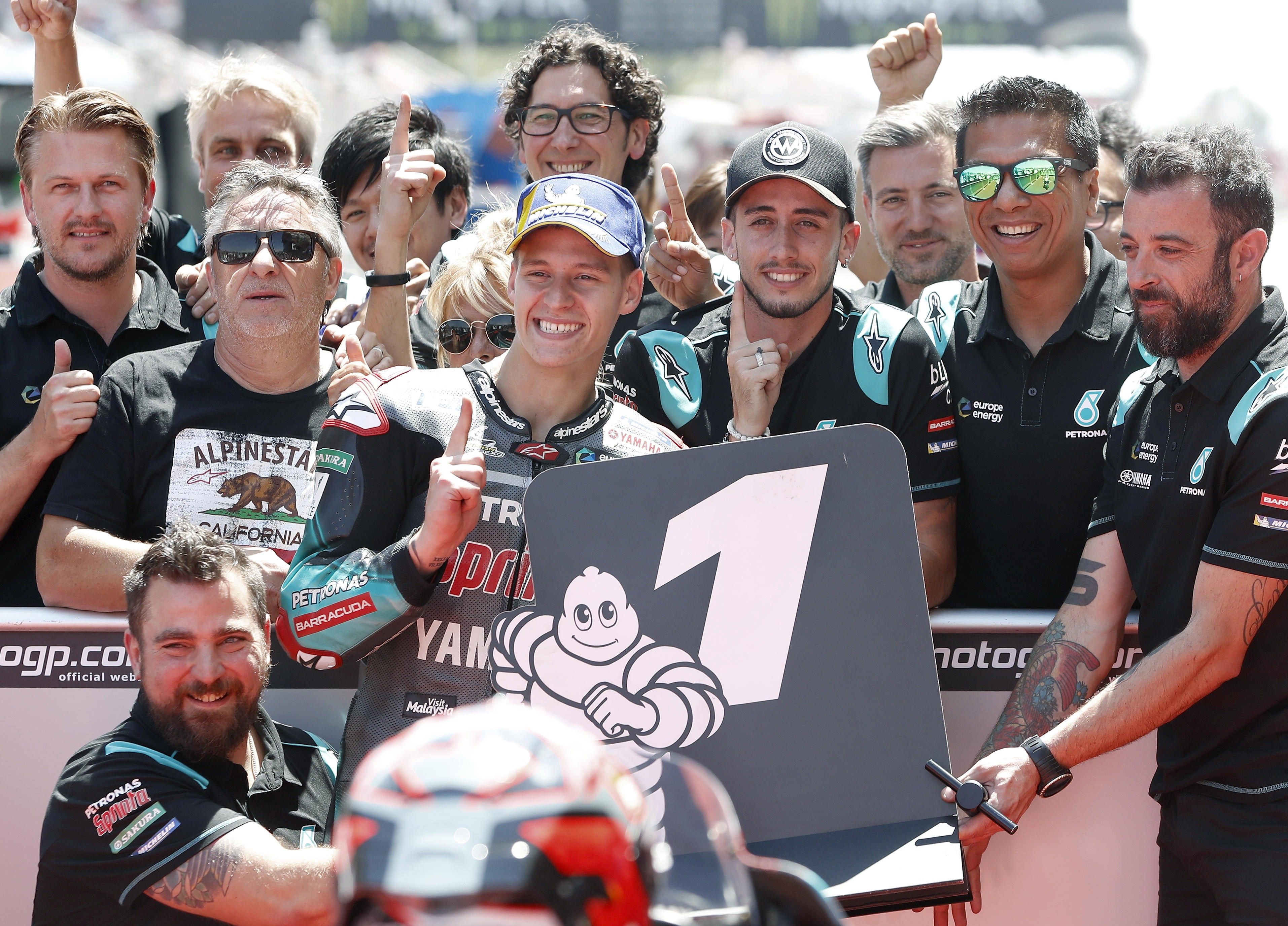 Quartararo marca el ritme a Montmeló i Márquez millora