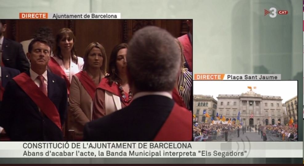 Valls no canta Segadors TV3