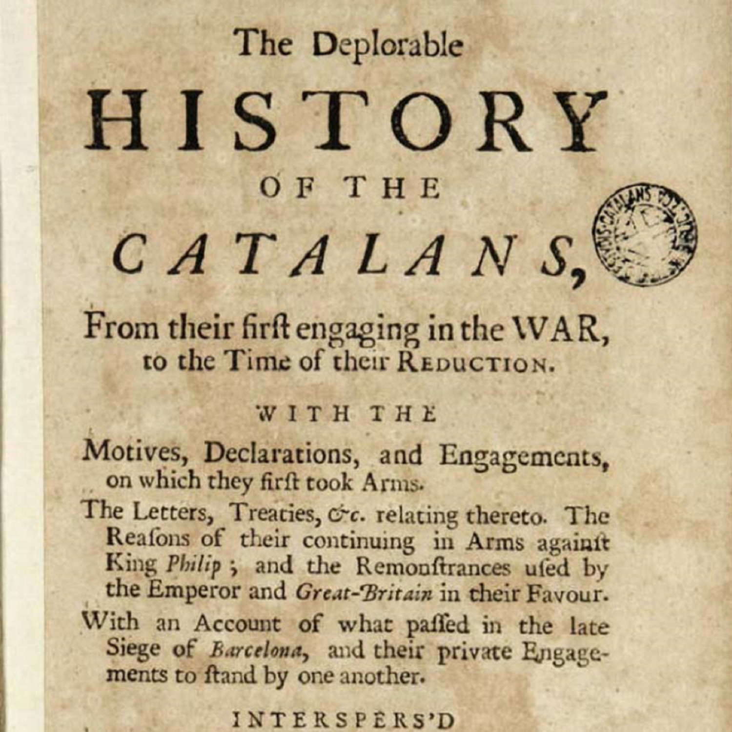 Catalunya i Anglaterra signen el Tractat de Gènova