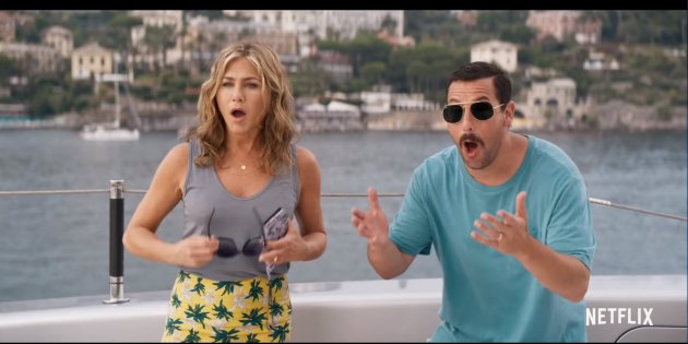 Jennifer Aniston Adam Sandler Criminales en el Mar NETFLIX