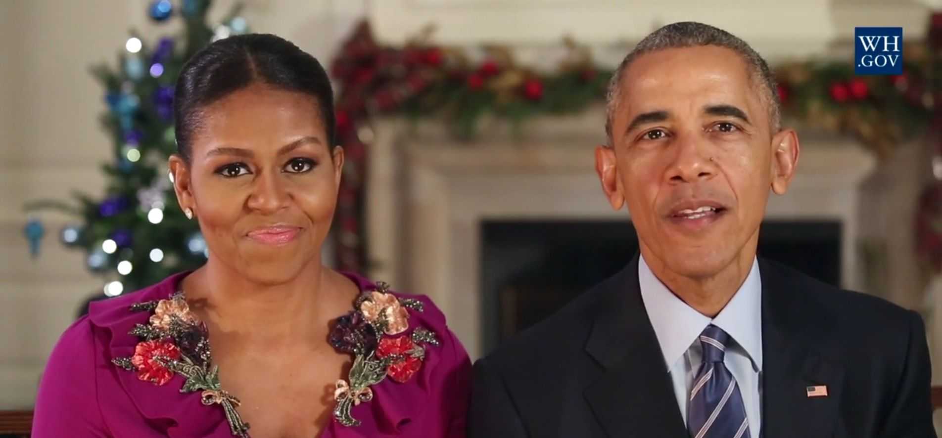 Los Obama hacen balance de estos ocho años con humor en la última felicitación de Navidad