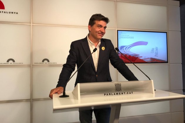 Presidente grupo parlamentario ERc Sergi Sabrià Parlamento - Carlota Camps