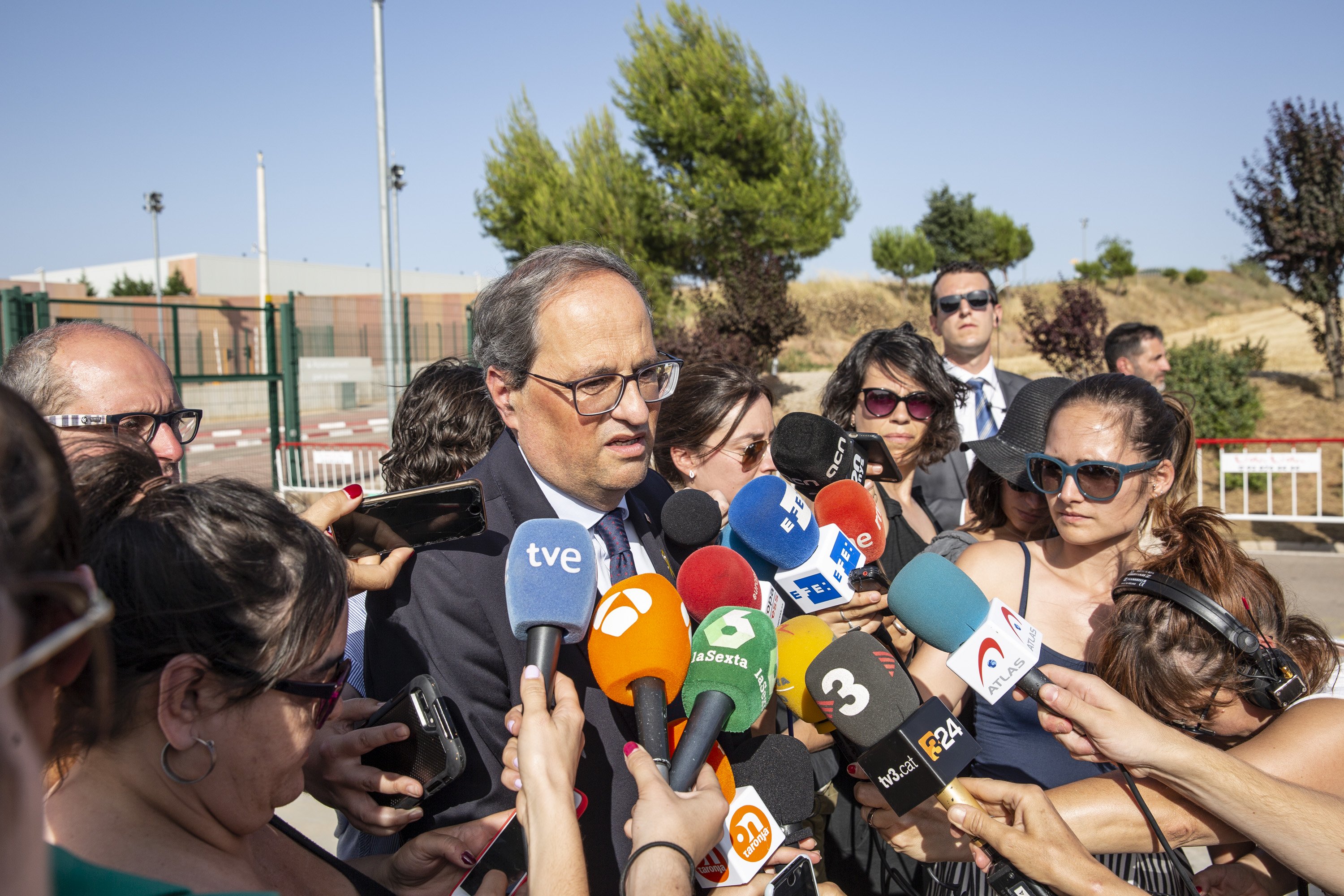 Torra respon a Sánchez: "Qui té un problema de convivència és l'Estat"