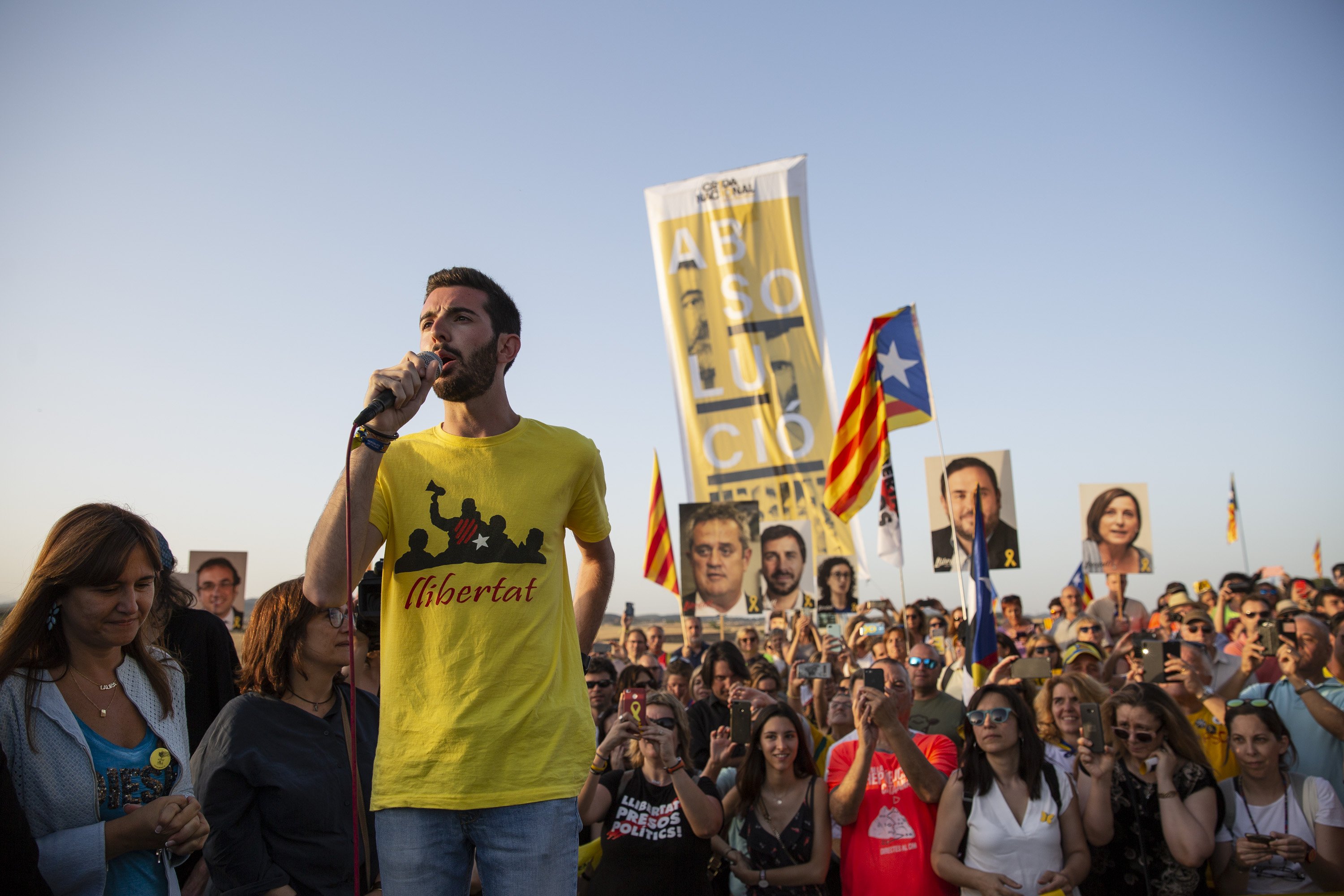 Los concentrados en Lledoners piden la absolución de los presos